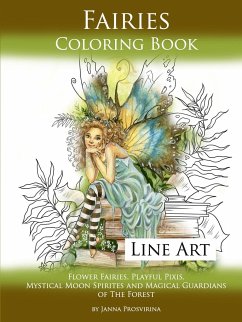 Fairies Coloring Book Line Art - Prosvirina, Janna