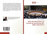 Défis des Résolutions du Conseil de sécurité des NU, S/RES 2348 (2017)