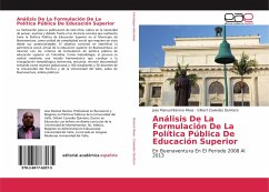 Análisis De La Formulación De La Política Pública De Educación Superior - Barona Rivas, Jose Manuel;Caviedes Quintero, Gilbert
