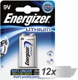 12x1 ENERGIZER Ultimate Lithium 9V Block 1er Blister