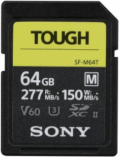 Sony SDXC M Tough series 64GB UHS-II Class 10 U3 V60