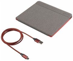 Tolino Epos 2 Slimfit Tasche + Kabel grau-rot