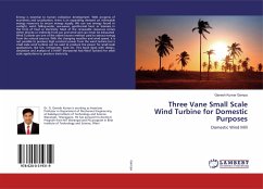 Three Vane Small Scale Wind Turbine for Domestic Purposes