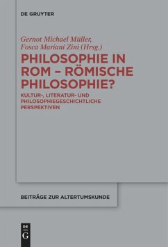 Philosophie in Rom ¿ Römische Philosophie?