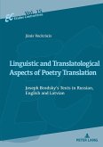 Linguistic and Translatological Aspects of Poetry Translation