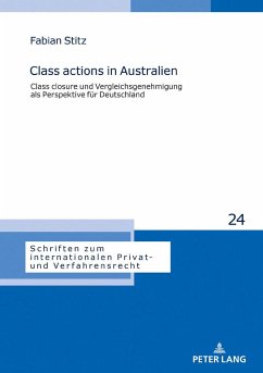 Class actions in Australien - Stitz, Fabian