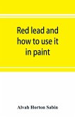 Red lead and how to use it in paint