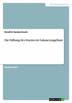 Die Stillung des Sturms im Lukasevangelium - Hundertmark, Hendrik