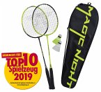 Talbot Torro 449405 - Badminton-Set Magic Night, 2 Schläger und 2 LED-Federbälle, Thermobag