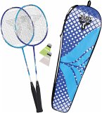 Talbot Torro 449404 - Badminton-Set Fighter Pro 2er Set, 2 Graphit-Schläger und 2 Federbälle, Thermobag