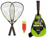Talbot Torro 490115 - Speed-Badminton-Set SPEED 5500, 2 Alu-Rackets, 6 Bälle, 3/4 Tasche, schwarz-grün Talbot Torro 490115 - Speed-Badminton-Set SPEED 5500, 2 Alu-Rackets, 6 Bälle, 3/4 Tasche, schwarz-grün