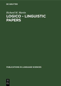 Logico - Linguistic Papers (eBook, PDF) - Martin, Richard M.