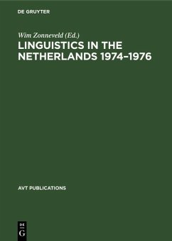 Cover Linguistics in the Netherlands 1974-1976 (eBook, PDF)