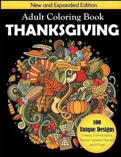 Thanksgiving Adult Coloring Book - Dylanna Press