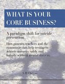 What is your core business?: A paradigm shift for suicide prevention. How parents, teachers and the community can help teenagers achieve maturity s