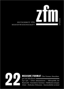 Cover Zeitschrift für Medienwissenschaft 22