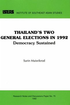 Thailand's Two General Elections in 1992 (eBook, PDF) - Maisrikrod, Surin