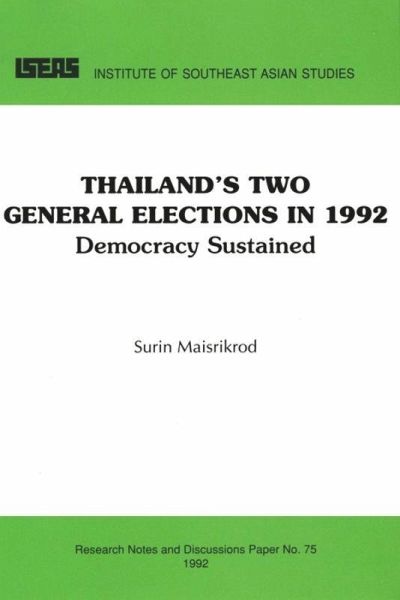 Thailand's Two General Elections in 1992 (eBook, PDF)