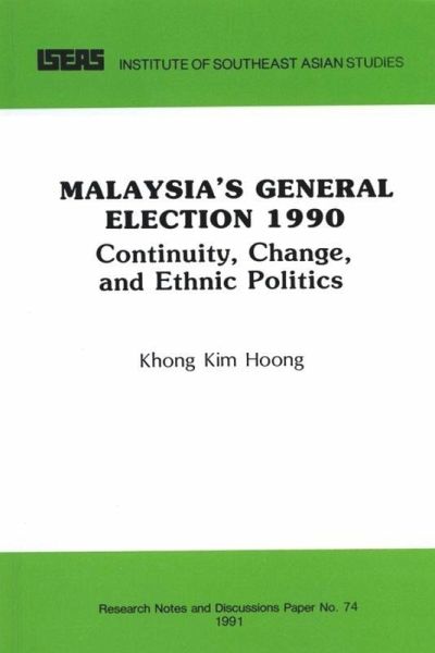 Malaysia's 1990 General Election (eBook, PDF)