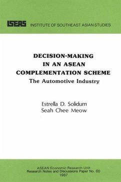 Cover Decision-Making in an ASEAN Complementation Scheme (eBook, PDF)