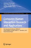 Computer-Human Interaction Research and Applications (eBook, PDF)