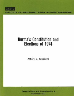 Burma's Constitution and Elections of 1974 (eBook, PDF) Cover Burma's Constitution and Elections of 1974 (eBook, PDF)