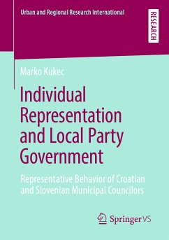 Individual Representation and Local Party Government (eBook, PDF) - Kukec, Marko