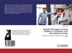Suicidal Thoughts among Children¿s of Broken and Non Broken Family