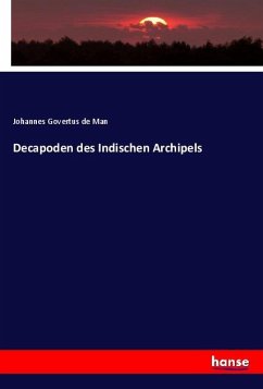 Decapoden des Indischen Archipels - de Man, Johannes Govertus
