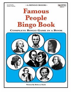 Famous People Bingo Book: Complete Bingo Game In A Book - Stark, Rebecca