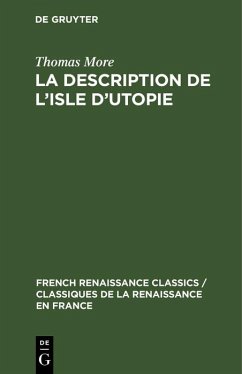 La description de l'isle d'utopie (eBook, PDF) - More, Thomas