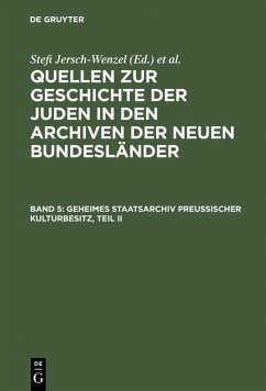 Cover Geheimes Staatsarchiv Preußischer Kulturbesitz, Teil II (eBook, PDF)
