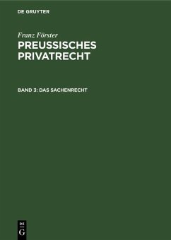 Das Sachenrecht (eBook, PDF) - Förster, Franz