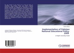 Implementation of Pakistan National Educational Policy-2009 - Moeed, Swehra