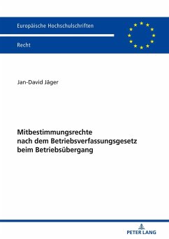 Mitbestimmungsrechte nach dem Betriebsverfassungsgesetz beim Betriebsübergang - Jäger, Jan-David