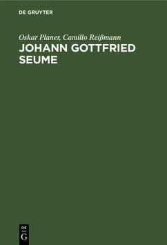 Johann Gottfried Seume (eBook, PDF) Cover Johann Gottfried Seume (eBook, PDF)