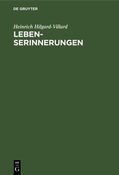 Lebenserinnerungen (eBook, PDF) - Hilgard-Villard, Heinrich