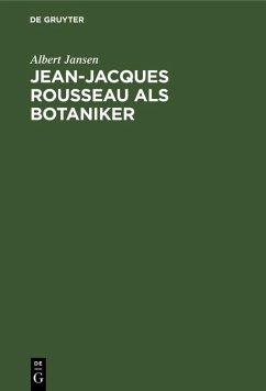 Cover Jean-Jacques Rousseau als Botaniker (eBook, PDF)