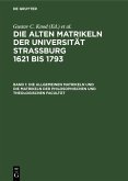Die allgemeinen Matrikeln und die Matrikeln der Philosophischen und Theologischen Facultät (eBook, PDF)