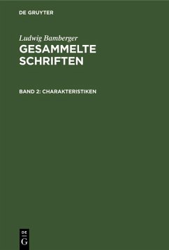 Charakteristiken (eBook, PDF) - Bamberger, Ludwig