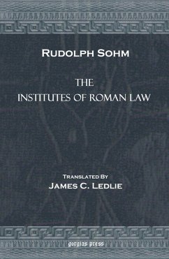 The Institutes of Roman Law (eBook, PDF)