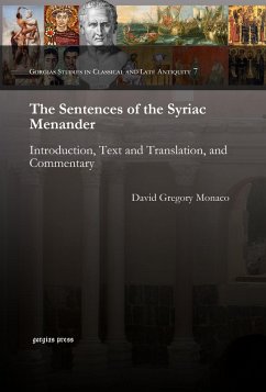 The Sentences of the Syriac Menander (eBook, PDF)