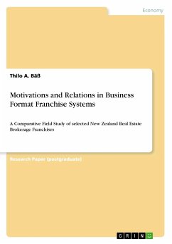 Motivations and Relations in Business Format Franchise Systems - Bäß, Thilo A.