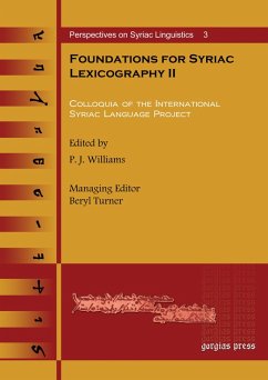 Foundations for Syriac Lexicography II (eBook, PDF)