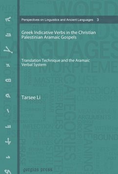 Greek Indicative Verbs in the Christian Palestinian Aramaic Gospels (eBook, PDF)
