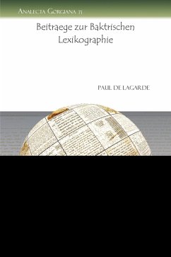 Beitraege zur Baktrischen Lexikographie (eBook, PDF)