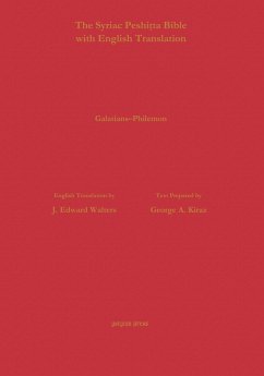 Galatians to Philemon According to the Syriac Peshitta Version with English Translation (eBook, PDF)