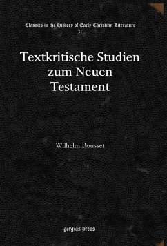 Textkritische Studien zum Neuen Testament (eBook, PDF)