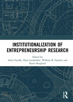 Cover Institutionalization of Entrepreneurship Research (eBook, ePUB)