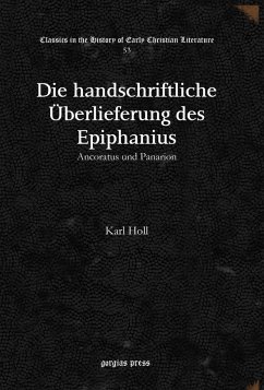 Die handschriftliche Überlieferung des Epiphanius (eBook, PDF)